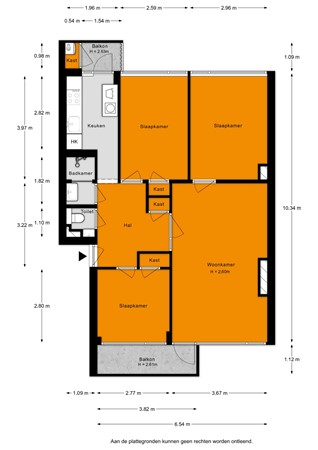 Floorplan - Angelenhorst 19B, 2171 VL Sassenheim